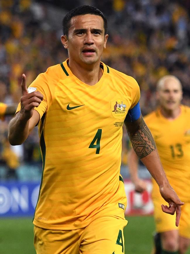 Tim Cahill after scoring against Syria.