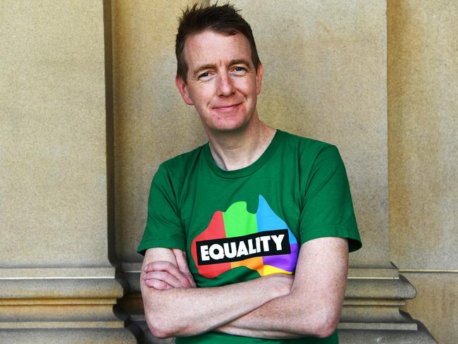 Irish marriage equality campaigner Tiernan Brady. Picture: AAP