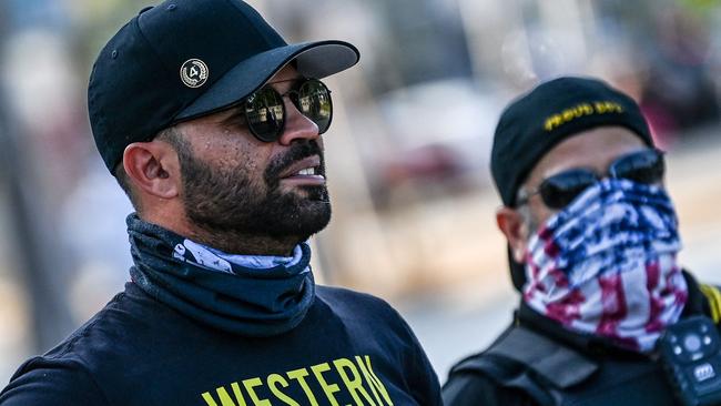 Proud Boys leader Enrique Tarrio in Miami on May 25, 2021. Picture: AFP