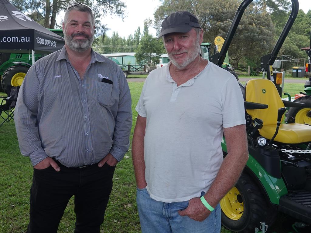 David Craggs and Michael Lenon from Beechworth, Victoria, at the Dorrigo Show, November 24, 2023. Picture: Chris Knight