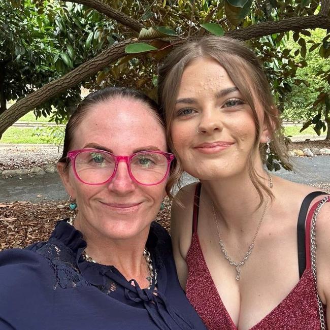 Missing Bundaberg teenager Pheobe Bishop with her mother Kylie Johnson. Picture: Facebook