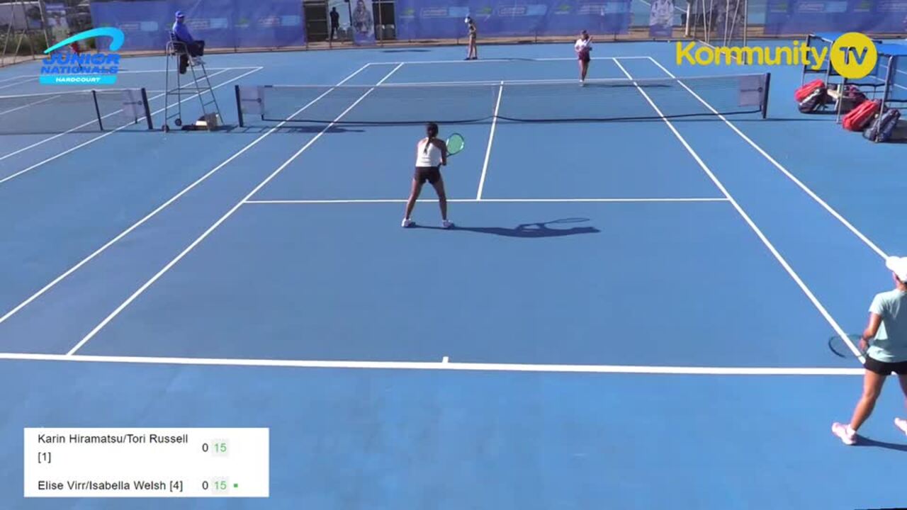 Replay: Karin Hiramatsu/Tori Russell [1] v Elise Virr/Isabella Welsh [4] (14/U Girls Doubles Final) – 2024 Australian Junior Hardcourt Championships Day 5