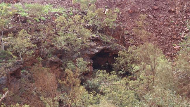 An undamaged cave at Juukan Gorge. Picture: Supplied