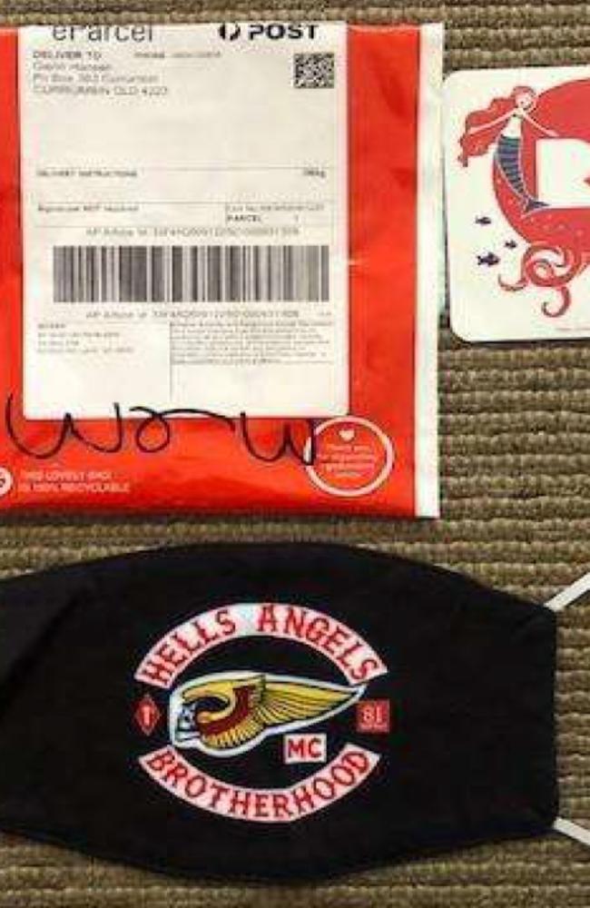 Hells Angels items obtained from Redbubble’s store.