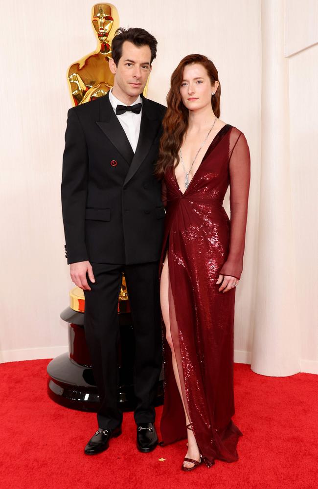 Mark Ronson and his wife Grace Gummer. Picture: Getty Images/AFP