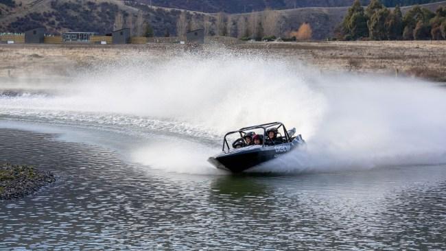 A four-seater jet-sprint boat hits 100kmh in 2.5 seconds on a custom-built course.