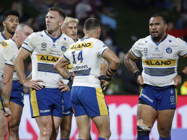 The Eels leaked 10 tries in last week’s loss. Picture: Glenn Hunt/Getty Images