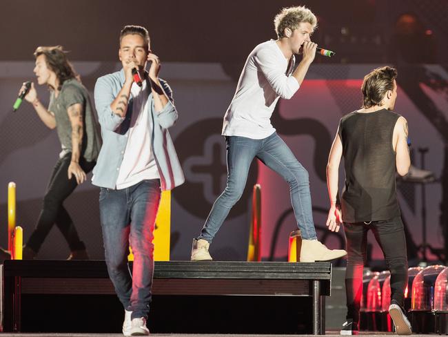 One Direction, pictured here in Seattle, had to have a huge security presence when they were in Santiago. Picture: Mat Hayward/Getty Images