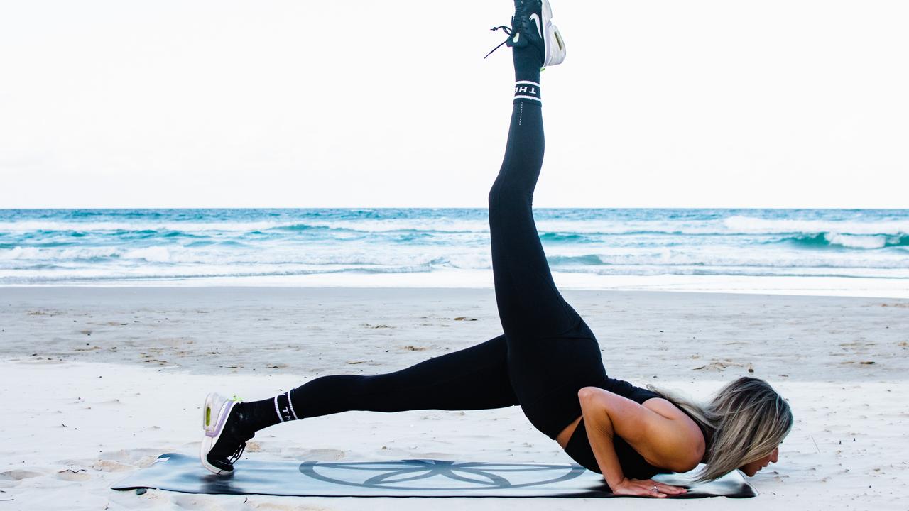 Girls In Yoga Pants - Down by the beach