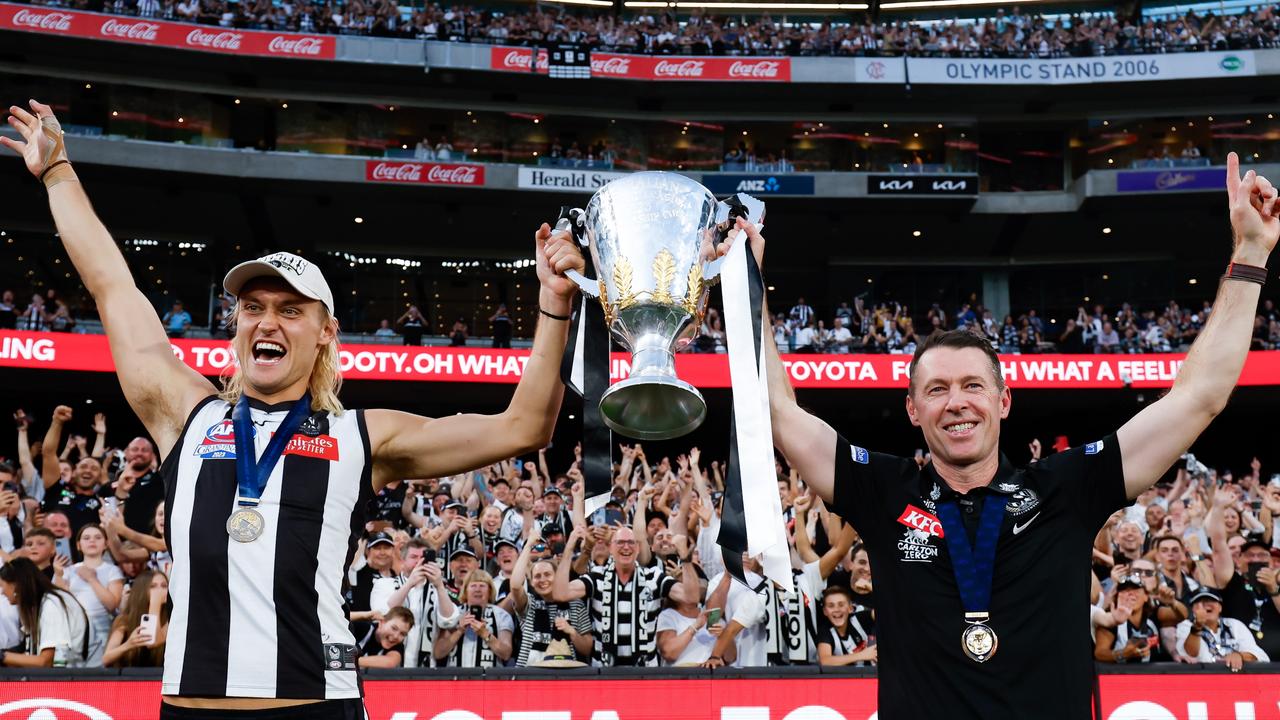 Craig McRae just lived one of the great days. Photo by Dylan Burns/AFL Photos via Getty Images