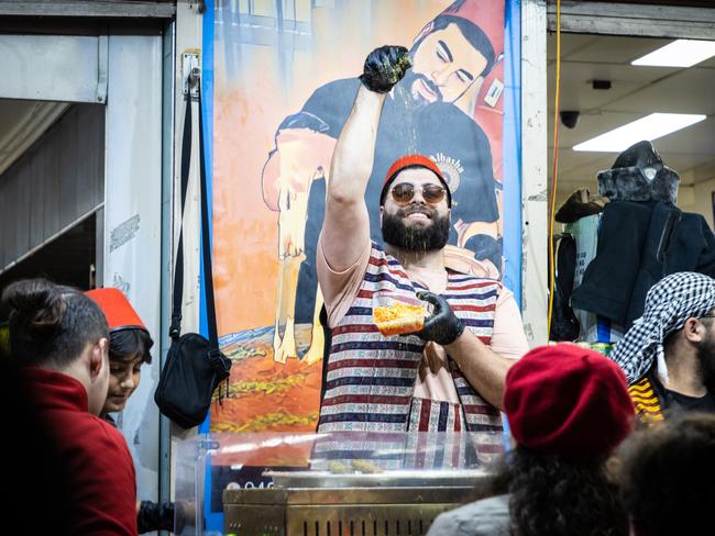 Osama Oreiq at the Ramadan Night Markets. Picture: Chris Pavlich.