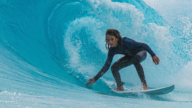 Surfer Khai Cowley, 15, in the spot he loved the most - the ocean. Picture: supplied