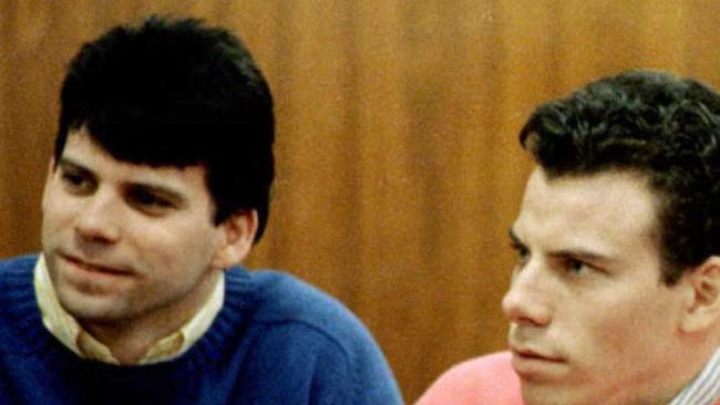 Erik (R) and Lyle Menendez (L) during a court appearance in Los Angeles, California. Picture; AFP.