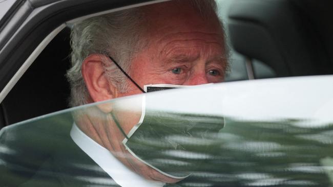 Prince Harry took aim at his father Prince Charles – the future king, Picture: HANNAH MCKAY / POOL / AFP)