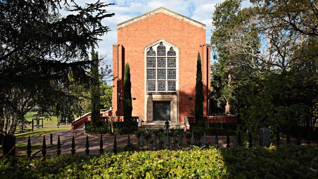 Knox Grammar School seen from the gates on Pacific Hwy Wahroonga. Picture: NCA NewsWire / Adam Yip