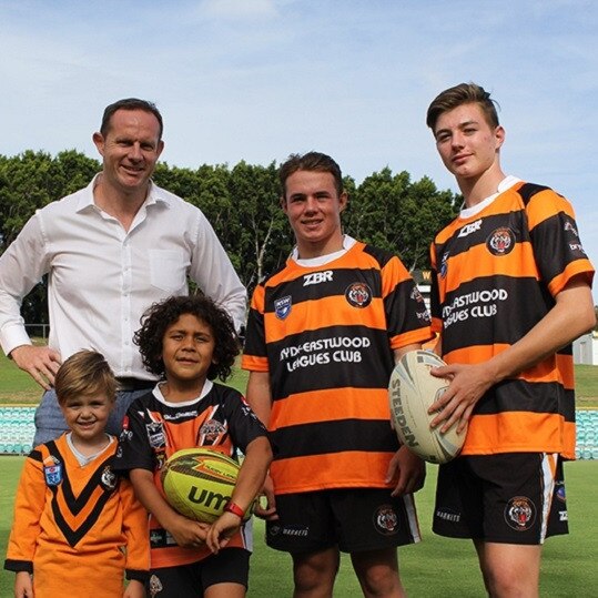 Mayor Darcy Byrne has been a lifelong supporter of the Tigers and an advocate for the ground and the club. Picture: Inner West Council