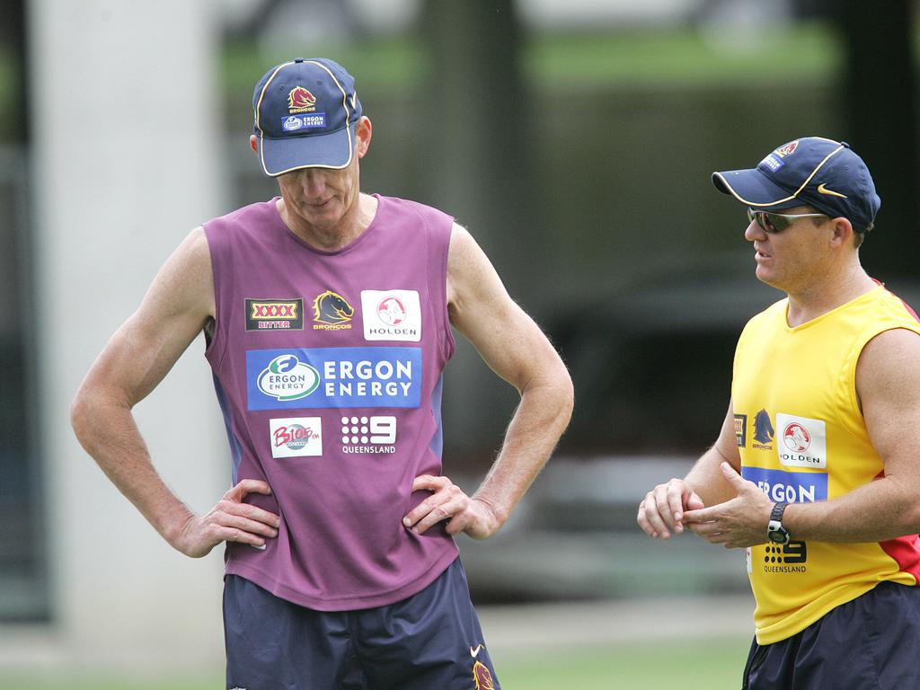 Coach Wayne Bennett and assistant coach Kevin Walters.