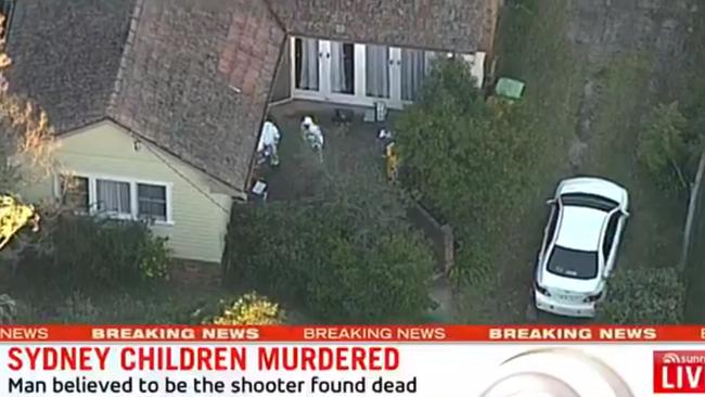 Two teens were shot dead by their father in a West Pennant Hills home. Picture: Seven News.