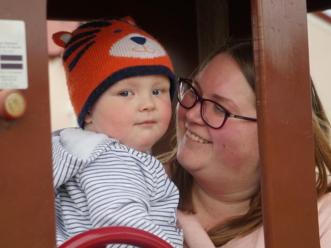 Mount Gambier's Amy Watt just wants the best childcare centre for her son Edward. Picture: Jessica Ball