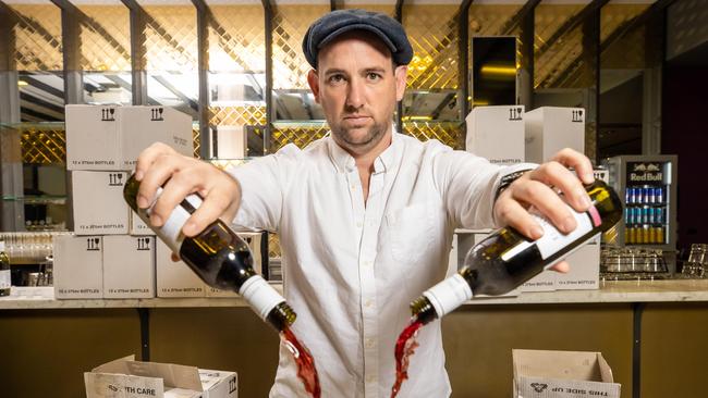 Mark Hinkley, owner of The Emerson in South Yarra, is having to throw away due to the Covid lockdowns. Picture: Jason Edwards