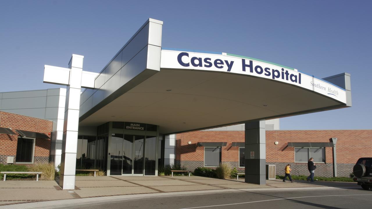 The unidentified man died after he was discovered outside Casey Hospital in Berwick. Picture: Supplied.