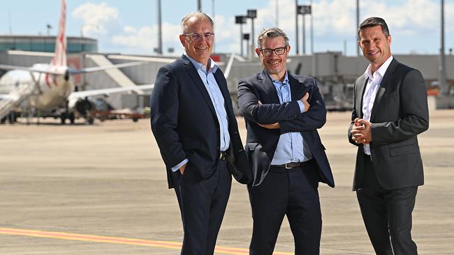 From left: Deloitte’s John Greig, Richard Hughes and Sal Algeri. Picture: Lyndon Mechielsen