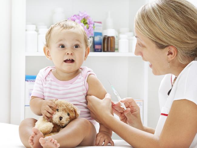 Generic photo of a small child being vaccinated with a needle.   Vaccination / vaccine / baby   Picture: iStock