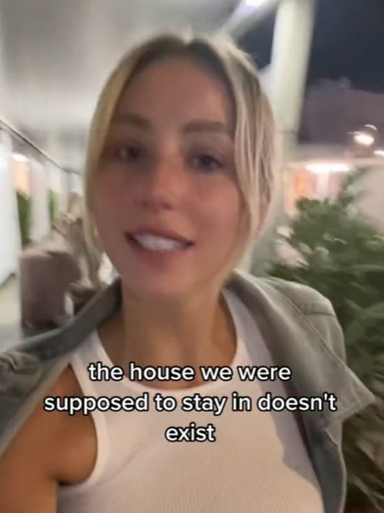 Beauty influencer Alix Earle revealed the hotel she and her friends booked online in Positano doesn’t exist. Picture: TikTok/alixearle