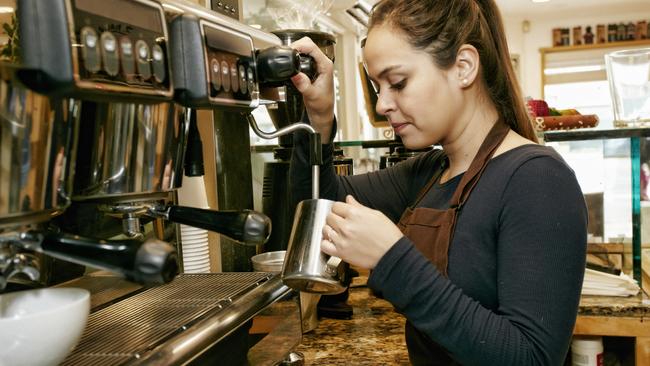 Serious barista generic, Picture: Getty Images