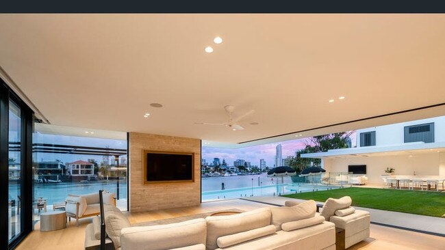 The $14.5m home at Monaco St, Broadbeach Waters.