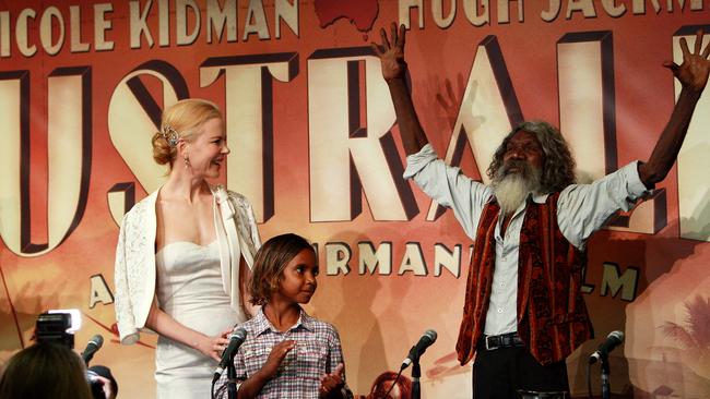 Promoting the movie Australia with Nicole Kidman and Brandon Walters.