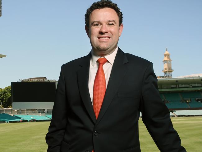 NSW Minister for Sport Stuart Ayres pictured at the Sydney Cricket Ground ahead of an announcement on the future upgrade of some of Sydneys biggest stadiums.Picture: Richard Dobson