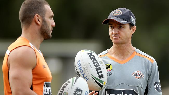 Jason Taylor at training with Robbie Farah. Picture Gregg Porteous