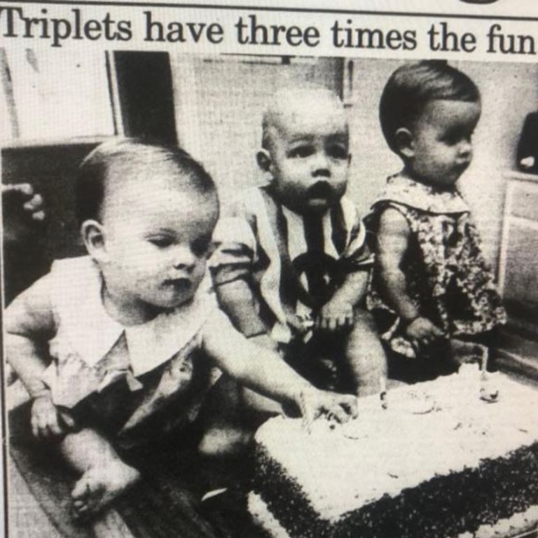 The Giles triplets made the front page back on November 28, 1994.