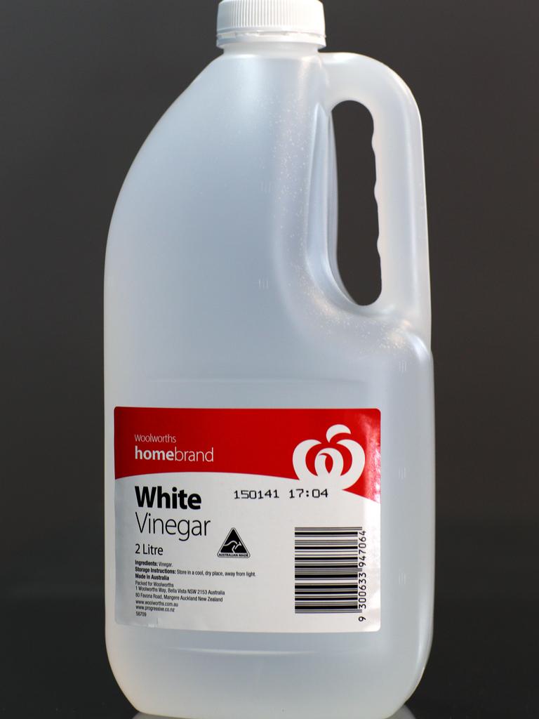 White vinegar is a cheap and effective cleaning ingredient. Picture: Marc McCormack