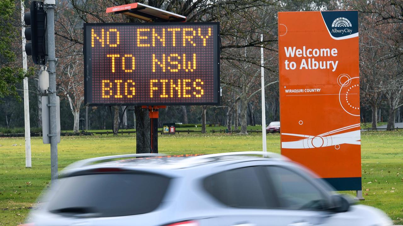 Anyone wishing to enter NSW will need a border entry permit. Picture: William West/AFP