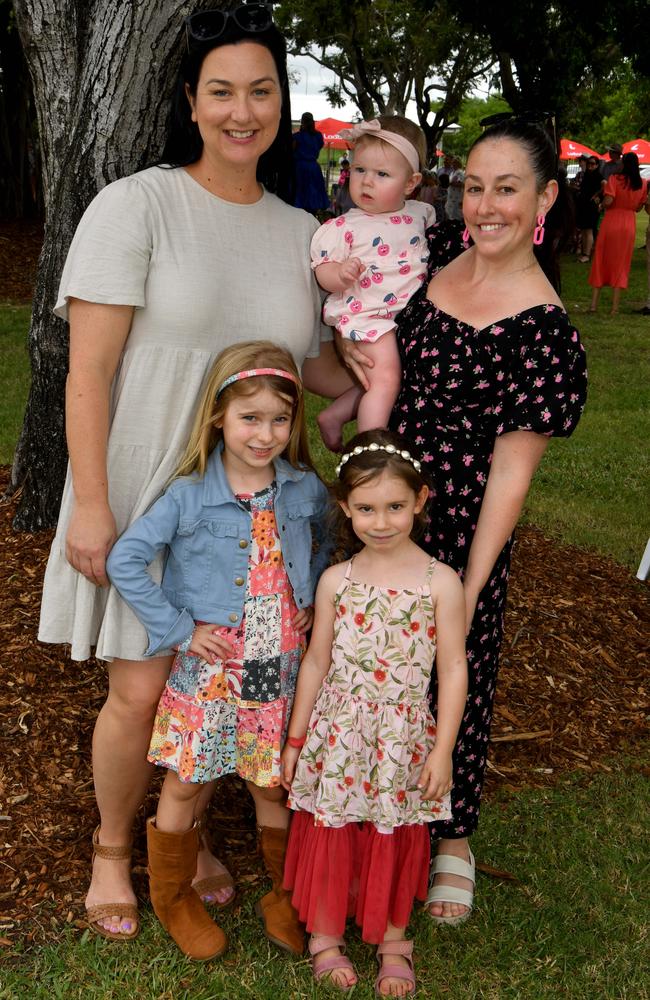 Socials at Family Fun Race Day at Cluden Park. Socials at Family Fun Race Day at Cluden Park. Crystal Cummans with Torah, 5, and Natassja Foreman with Elle, 6 months and Ivy, 4. Picture: Evan Morgan