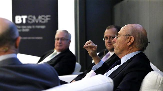 Robert Gottliebsen makes a point during a special event for SMSF investors hosted by The Australian on March 15. (Jane Dempster/The Australian)