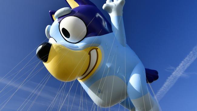 Bluey made a special appearance during last year’s Thanksgiving Day parade in New York City. Picture: Eugene Gologursky/Getty Images for Macy's Inc.