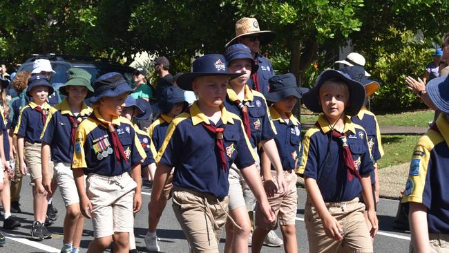 Kawana Anzac Day service march 2024. Picture - Madeline Grace.