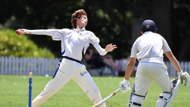 Southport bowler Gabriel Leitch is a veteran of three seasons of GPS First XI. Picture, John Gass