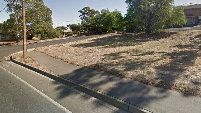 The site on North East Rd earmarked for a small retail development.