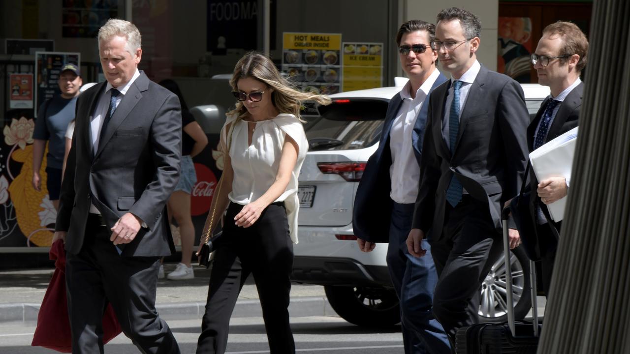 John Hancock and Bianca Rinehart arrive at the Supreme Court Picture: Sharon Smith