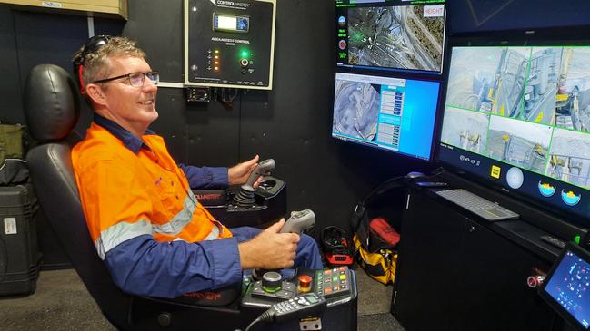 Remote Control Dozer operator Wes Sann.