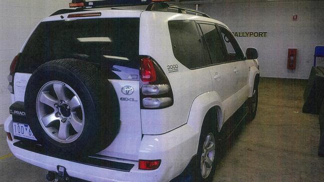 Kenneth Wiggett was allegedly found carrying almost 20kg of MDMA in his white Toyota Prado.