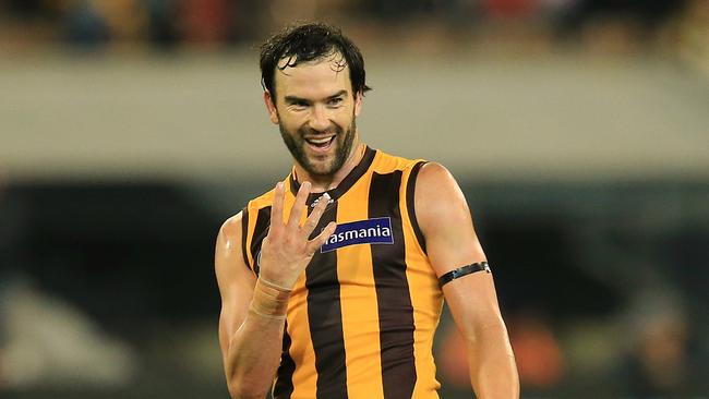 Jordan Lewis is no longer a Hawthorn player. Picture: Wayne Ludbey