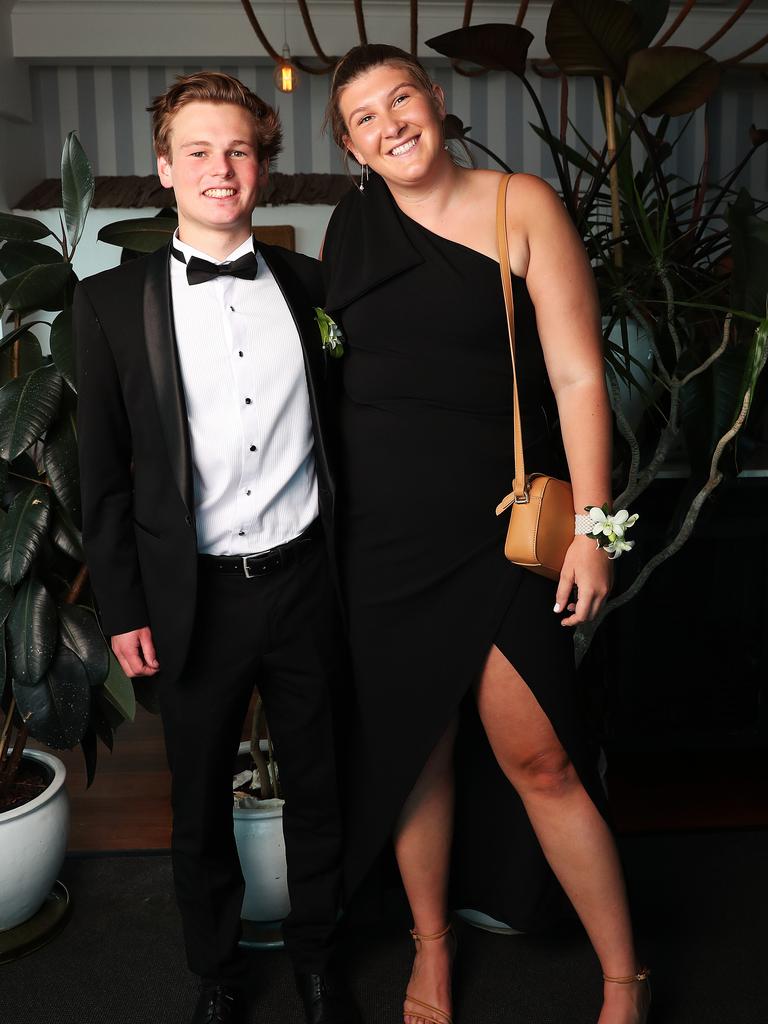 Fraser Cumming and Kate Badenach. Fahan School leavers dinner at Seagrass Long Point in Sandy Bay. Picture: Nikki Davis-Jones