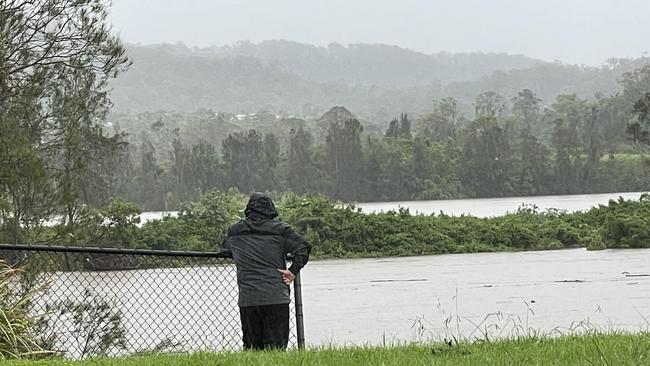 Major flooding at theCoomera River near Oxenford. Picture: Charlton Hart