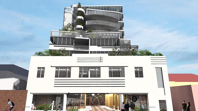 Development Application for a proposed residential apartment at 125 Bathurst Street, Hobart. SUPPLIED - Atelier Cartel Architects.