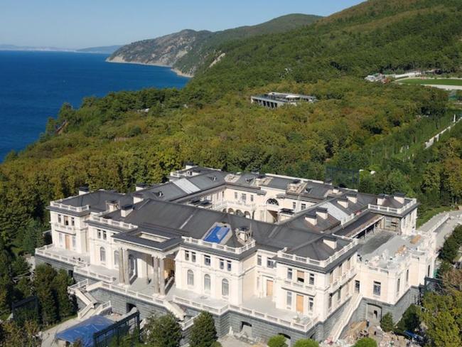 ‘Putin’s Palace’ is thought to be the biggest home in Russia, with a wine cave, theatre, gym, pool, "aquadisco" and hockey rink. Picture: Twitter/ Alec Luhn.